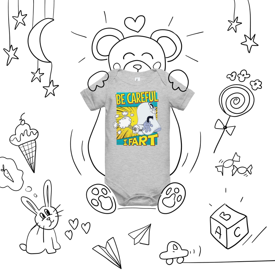 Be Careful, I Fart baby onesie product image (46)