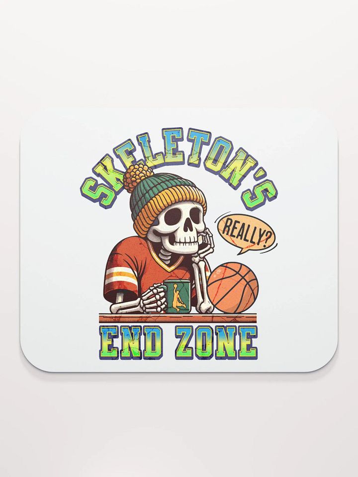 Skeletons End Zone Basketball Mouse Pad product image (1)