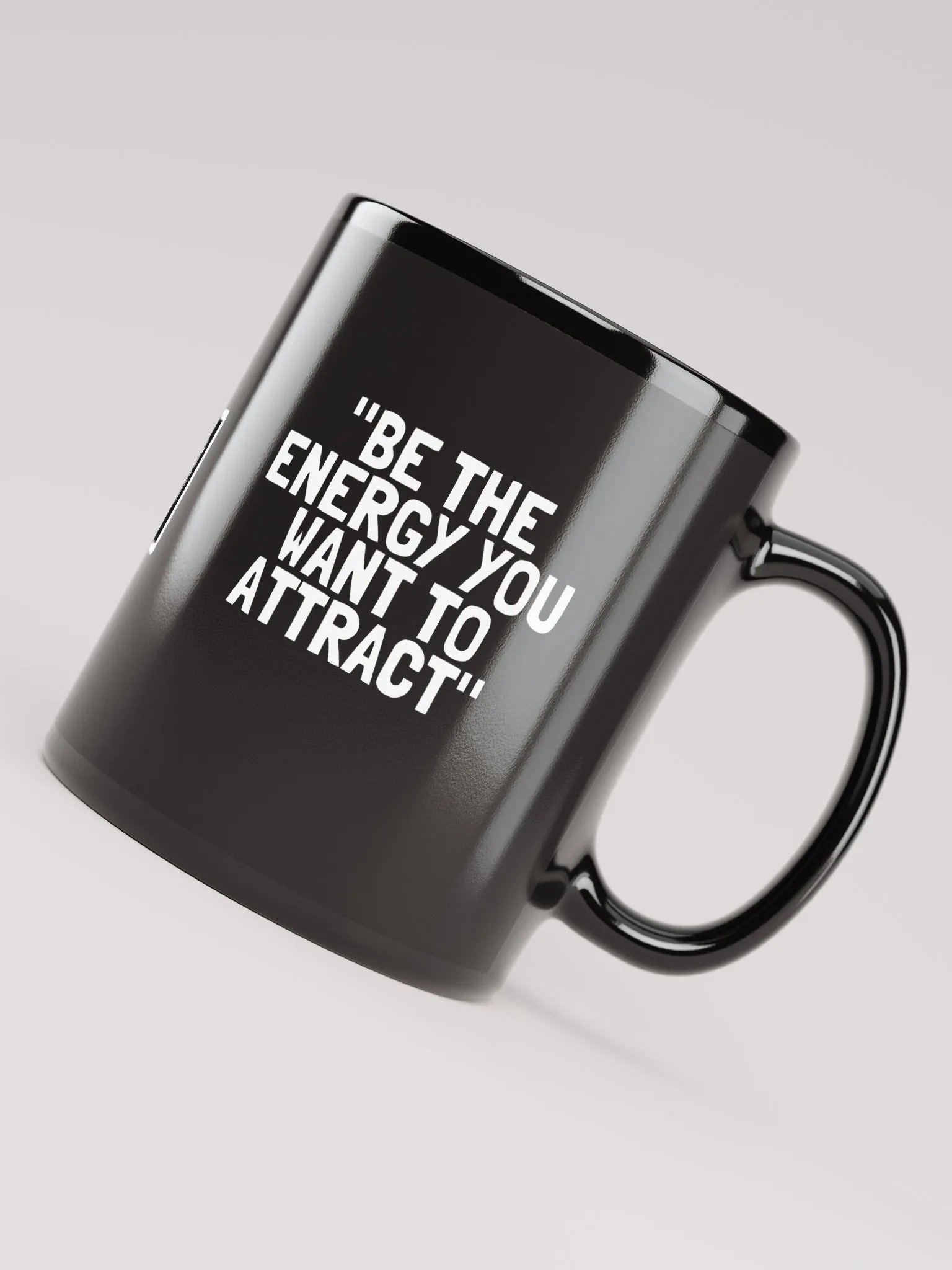 8T Sips Positive Vibes Black Glossy Mug product image (4)