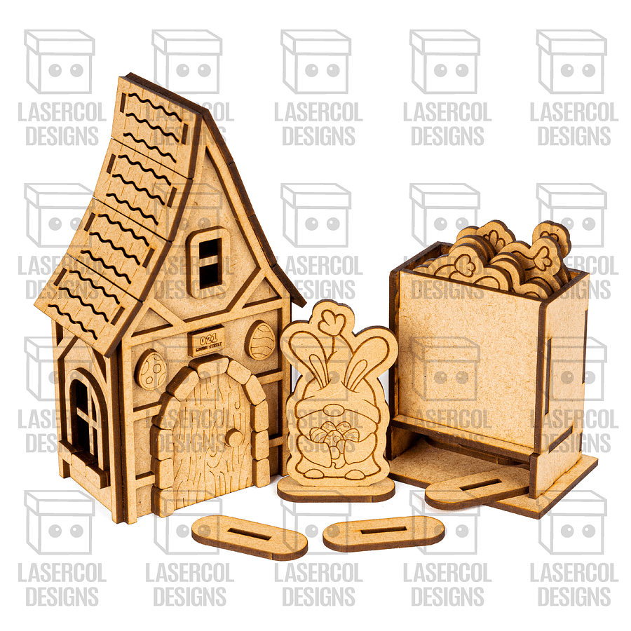 Easter Gnomes House Set 2 - Laser Cut Files product image (6)