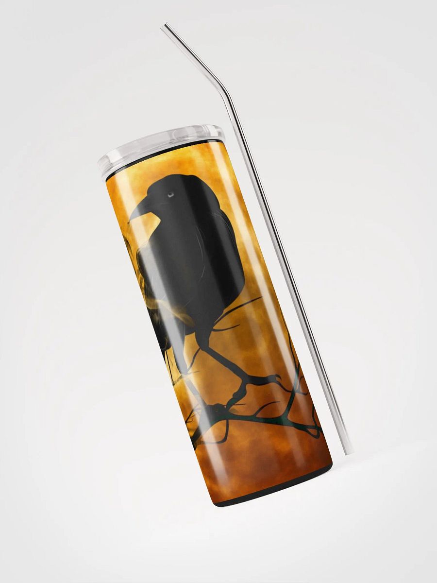 Moonlit Raven Stainless Steel Tumbler product image (3)