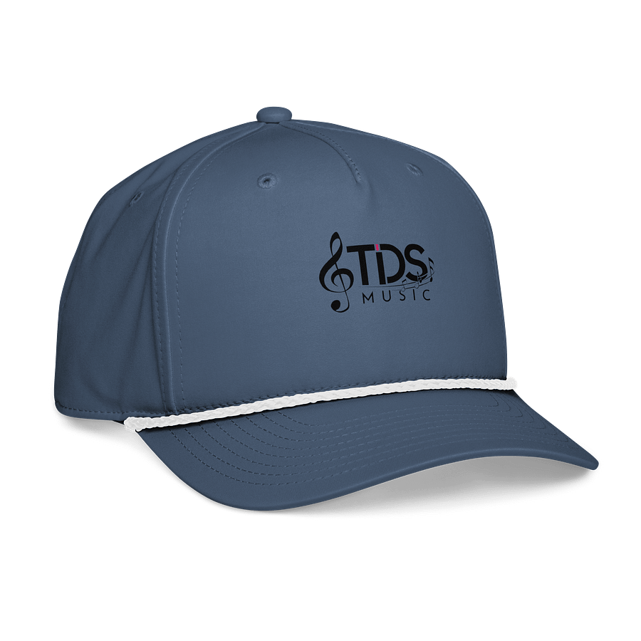 TDS Music Five-Panel Classic Rope Cap - Exclusive Music-Themed Design in Black and White product image (8)