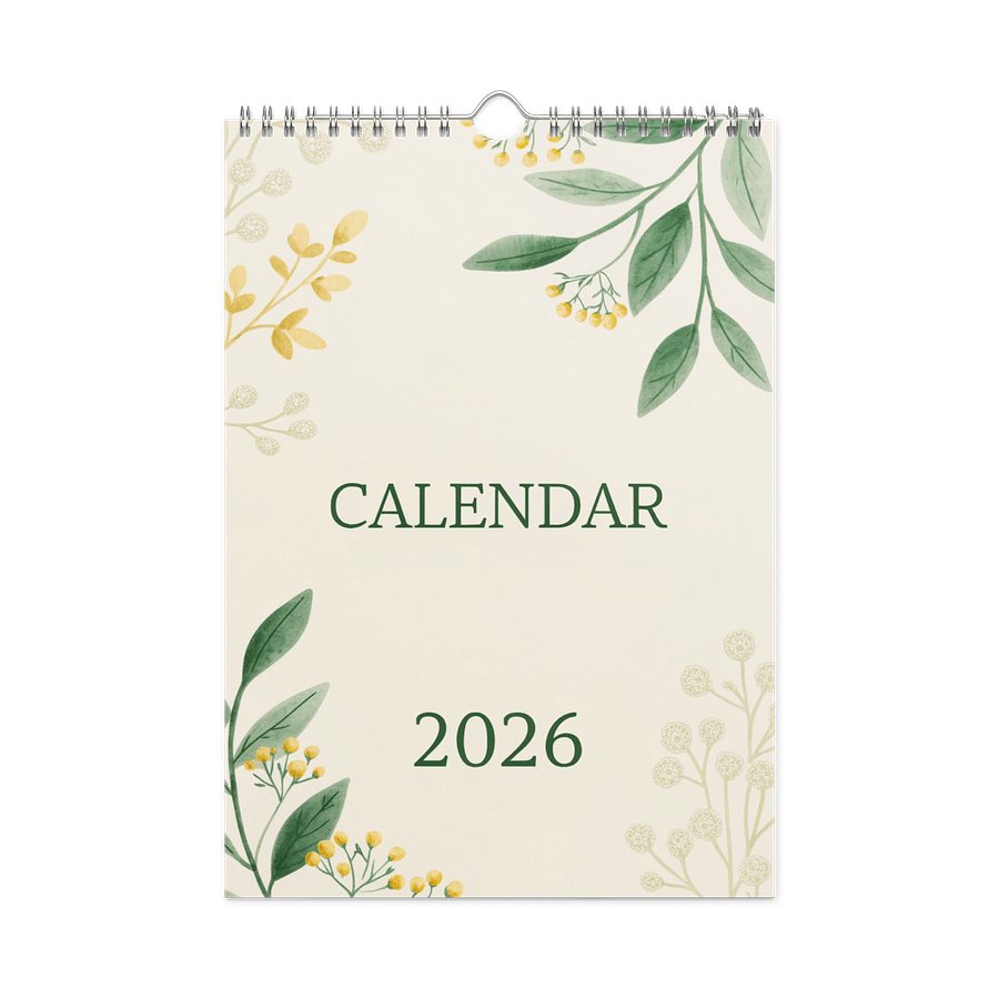 FLORAL INSPIRATIONAL QUOTES WALL CALENDAR 2026 product image (3)