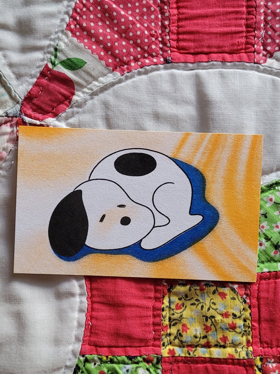 Sleeping Baby Puppy Riso Print product image (2)