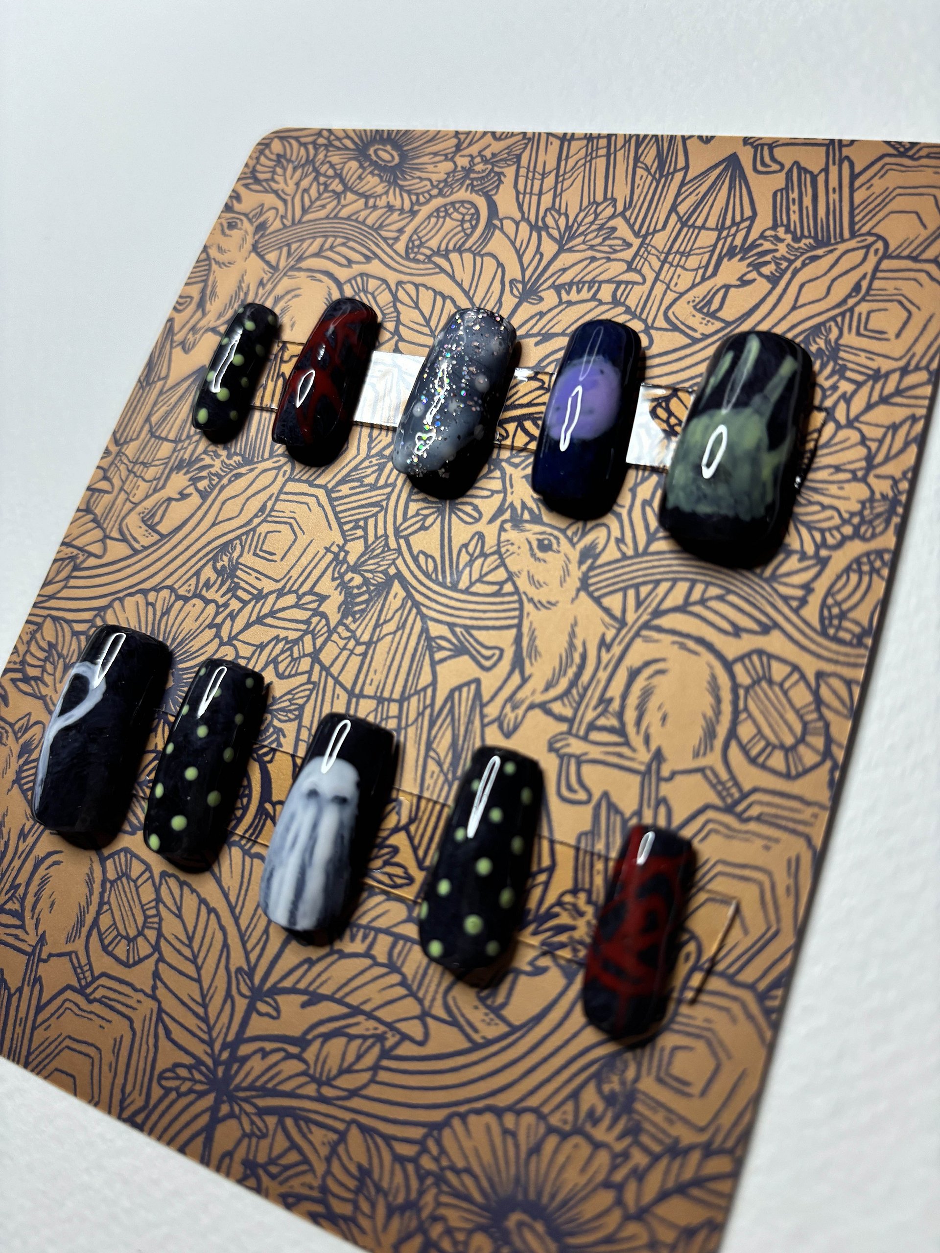 Handpainted 'Ghost Hunter' Press On Nails product image (2)