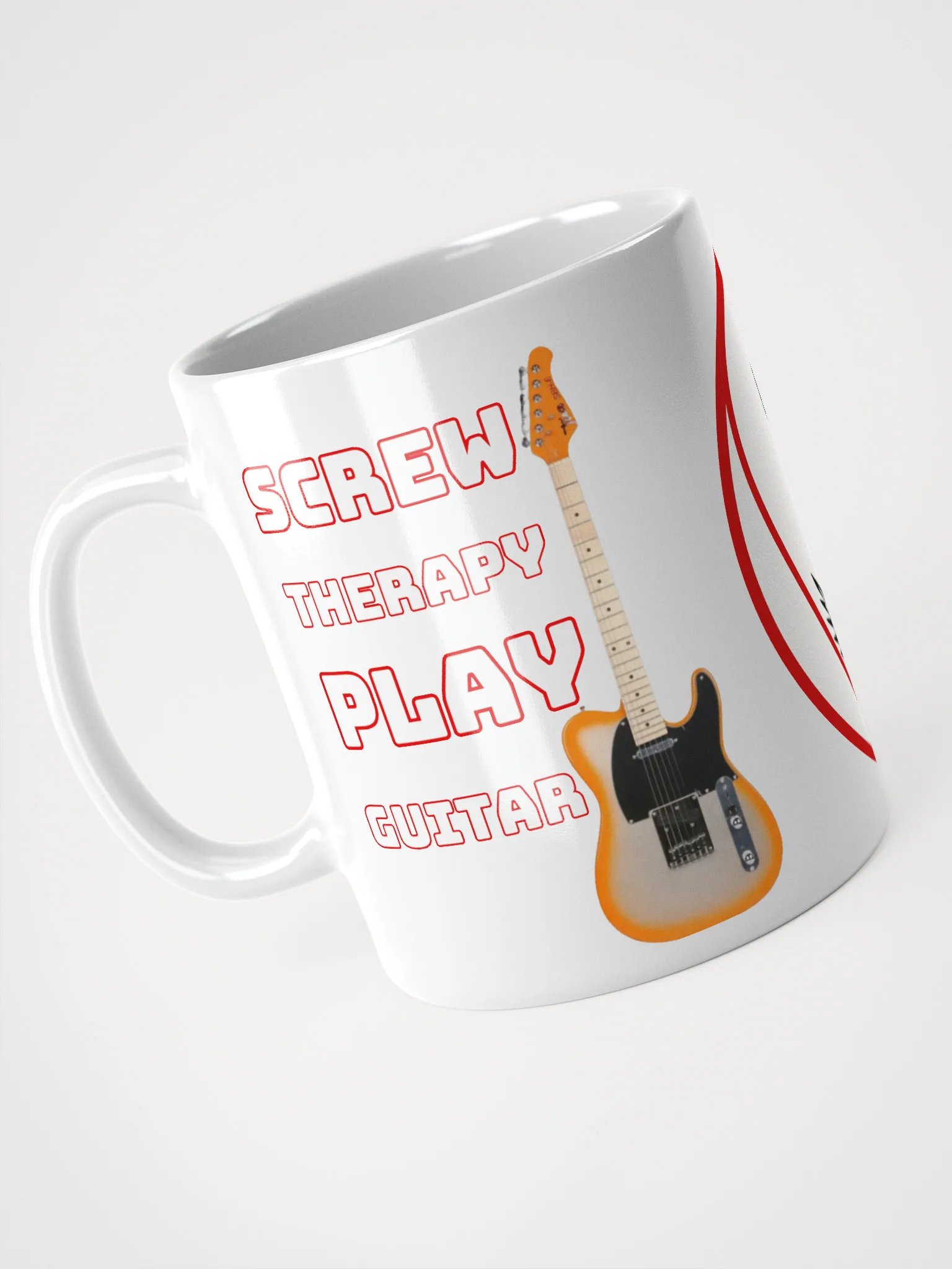 screw therapy play guitar mug product image (1)