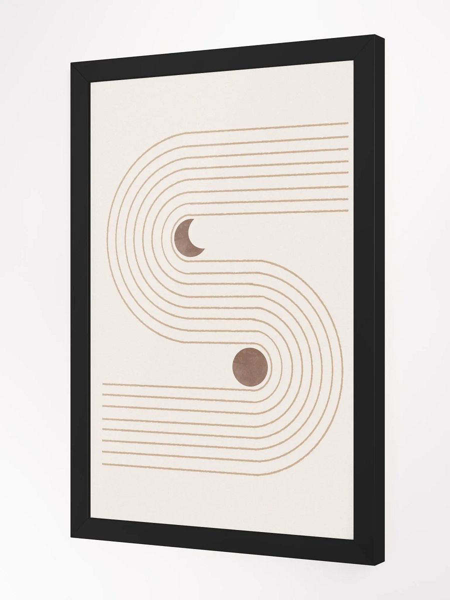 S-Curve Geometric Art Print | Modern Abstract Design with Dynamic Flow product image (5)