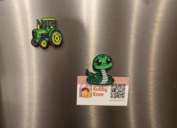 3D Printed Fridge Magnets, Cute Animal & Vehicle Designs, Handmade PLA Magnets, Kitchen or Locker Decor, Gift for All Ages, Kubby Kove product image (8)