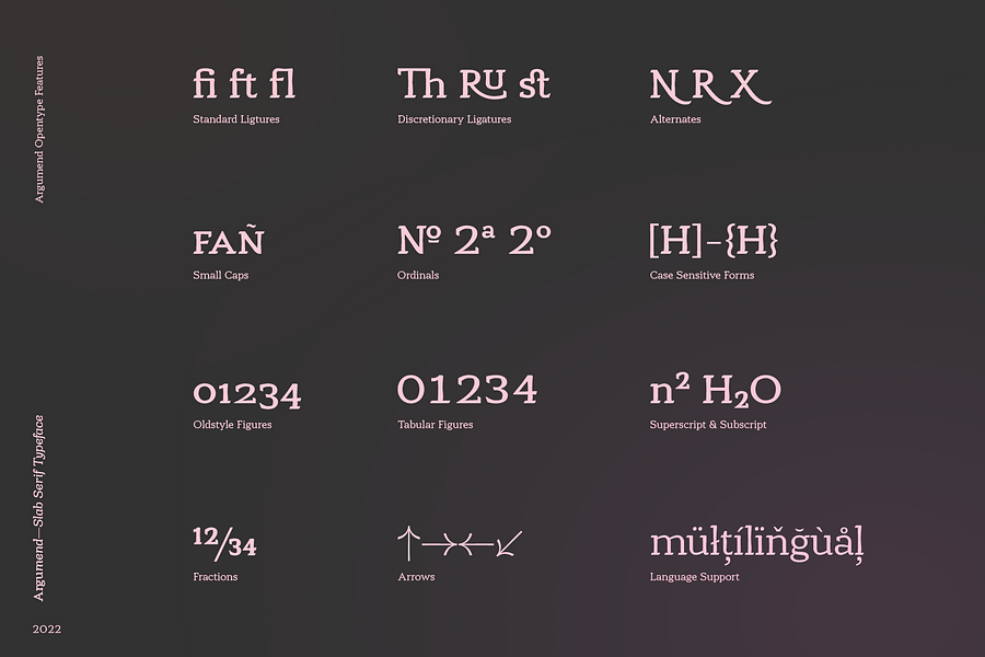 Argumend | A Humanistic Slab Serif Typeface product image (5)