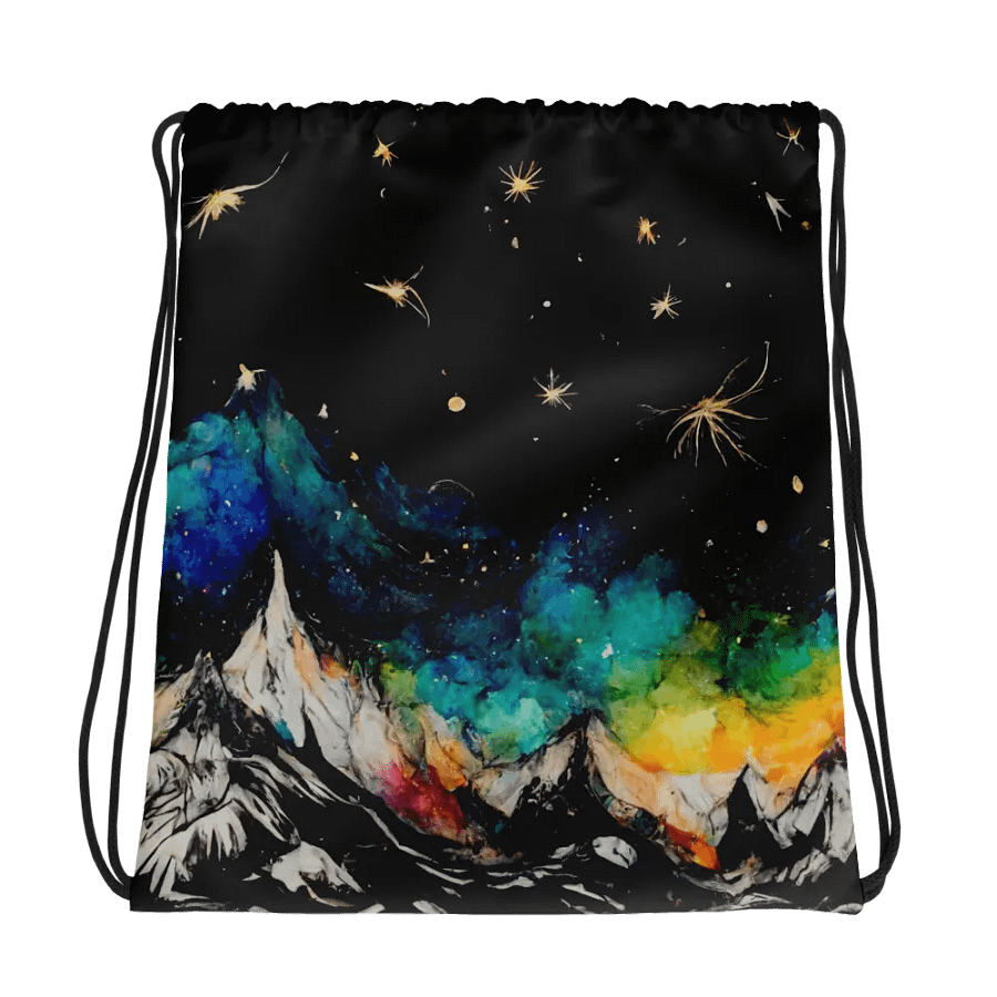 Aurora Dreams Drawstring Backpack product image (1)