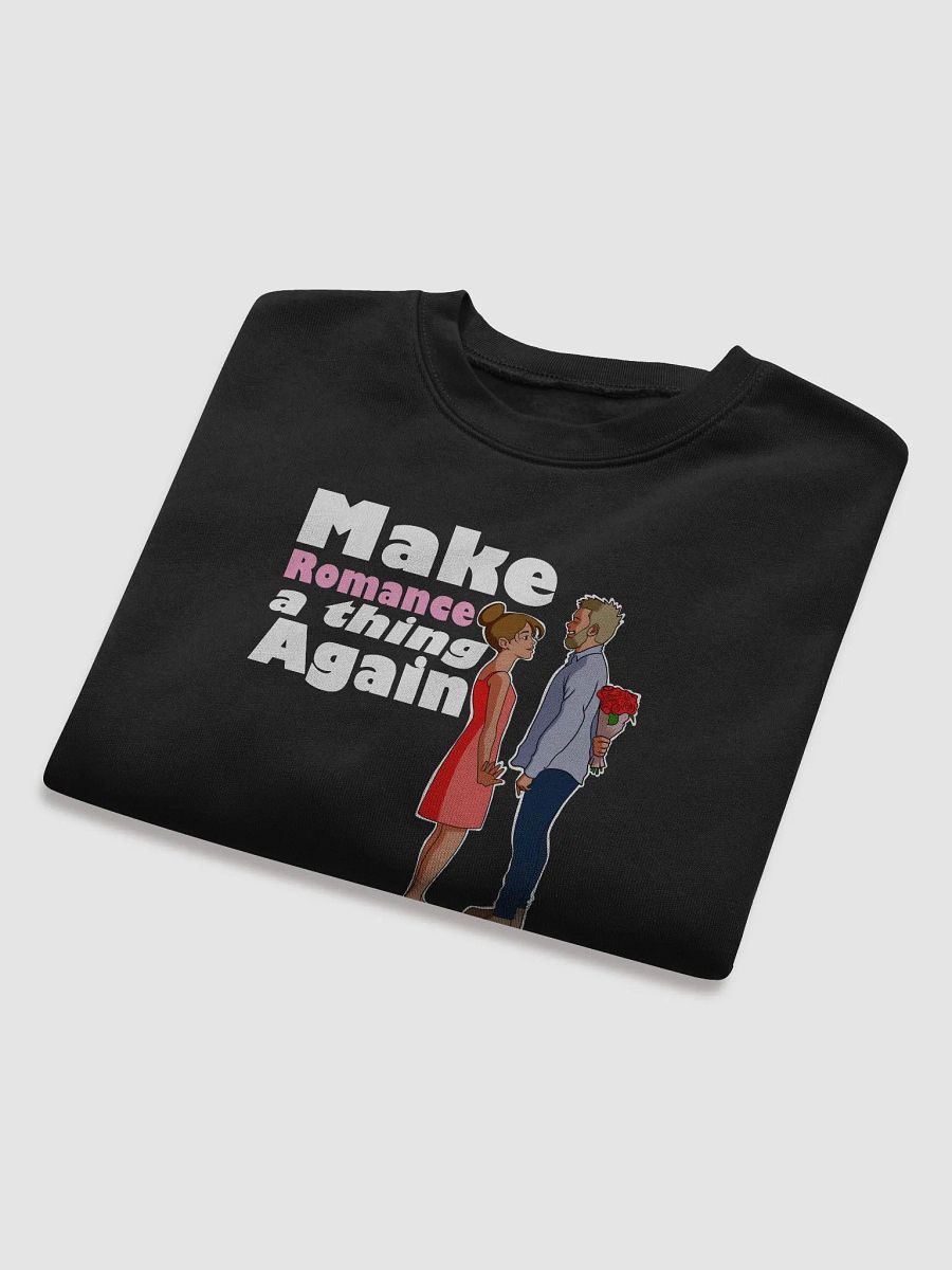 Make Romance a thing Again - CROP sweatshirt, raw hem product image (9)