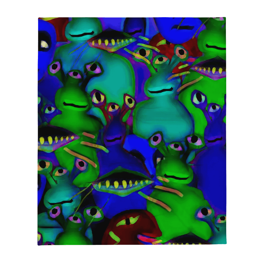 Aliens Collage Throw Blanket product image (13)