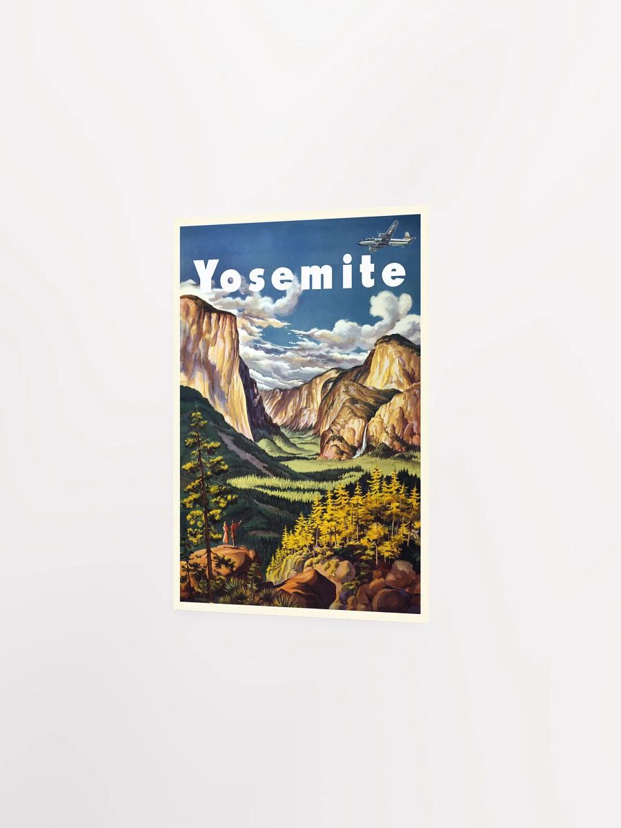 Yosemite, USA. United Air Lines, 1945 — retro vintage travel poster, retro travel art, retro travel wall art product image (7)