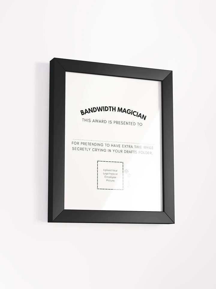 Bandwidth Magician Certificate Poster product image (7)