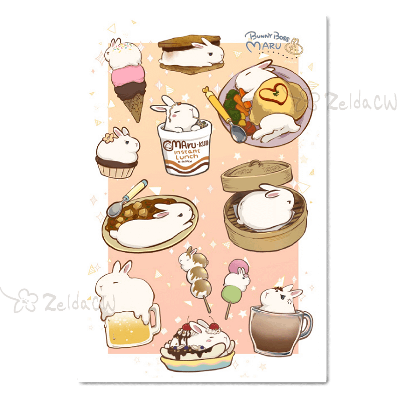 Bunny Boss Maru: Yum | Fine Art Print product image (1)