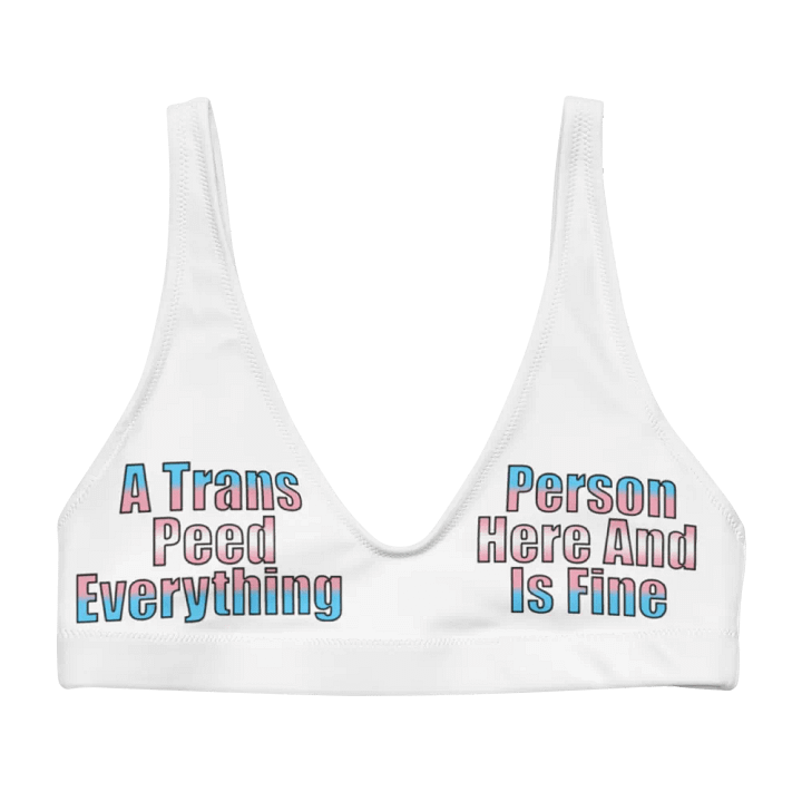 A Trans Person Peed Here Bikini Top product image (1)