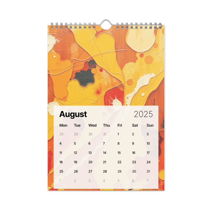 ART ABSTRACT WALL CALENDAR 2025 product image (2)