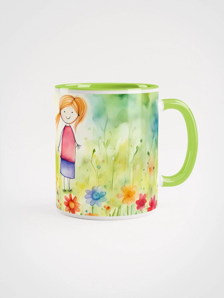 Flowerful Morning Greetings, Ceramic Mug with Color Inside product image (3)