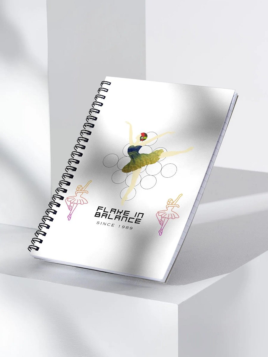 Flake in Balance spiral notebook product image (3)