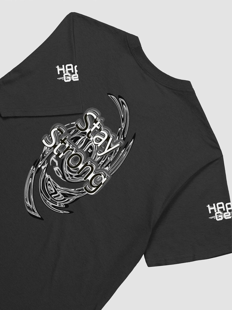 Stay Strong - Ultra Cotton Long Sleeve T-Shirt - White HApex Gear Black Logo product image (4)
