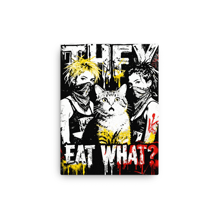 They Eat What? - Urban Street Art Canvas product image (1)
