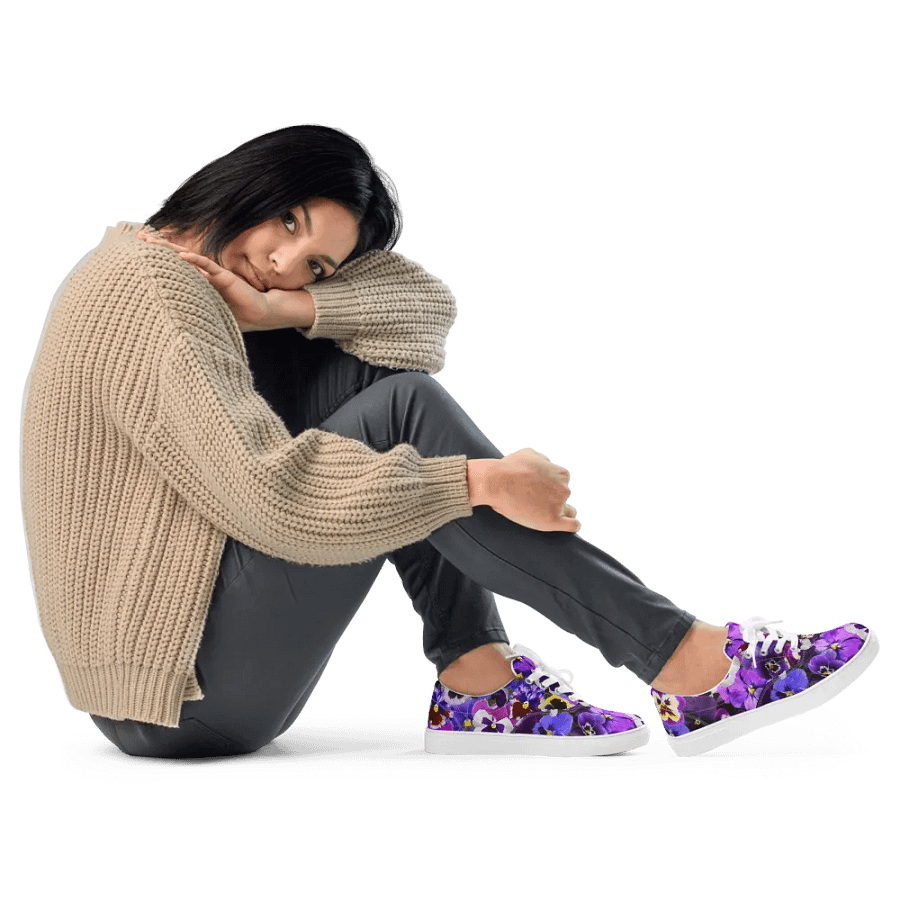 Purple Craze Lace Up Canvas Shoes product image (11)