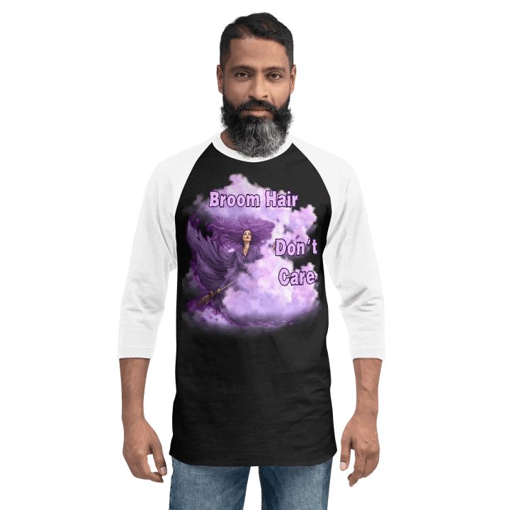 Broom Hair Don't Care Raglan tee product image (2)