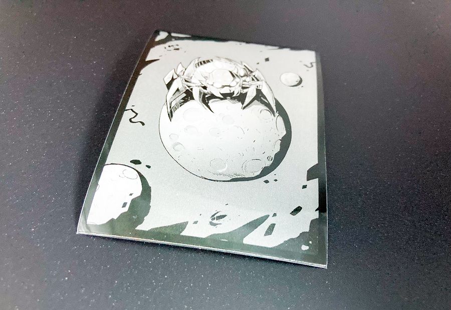 TDL Black and White Moon Spider Card Sleeves 50-pack product image (3)