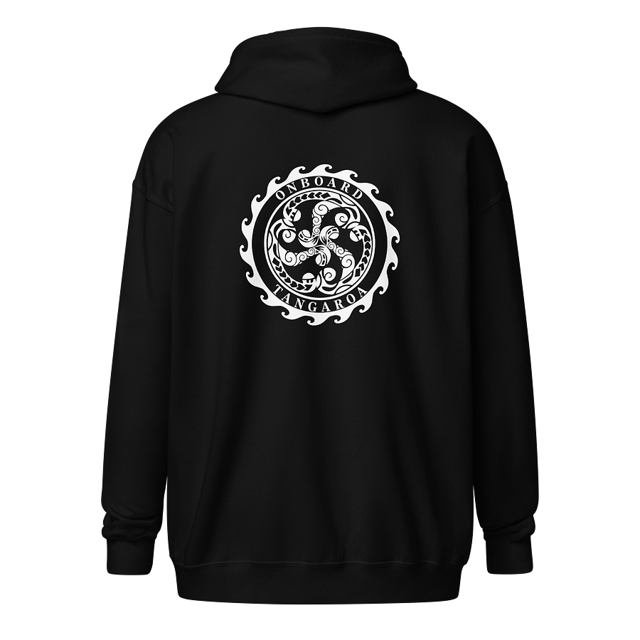 Zip-Up Hoodie – Classic Logo Front + Back product image (2)