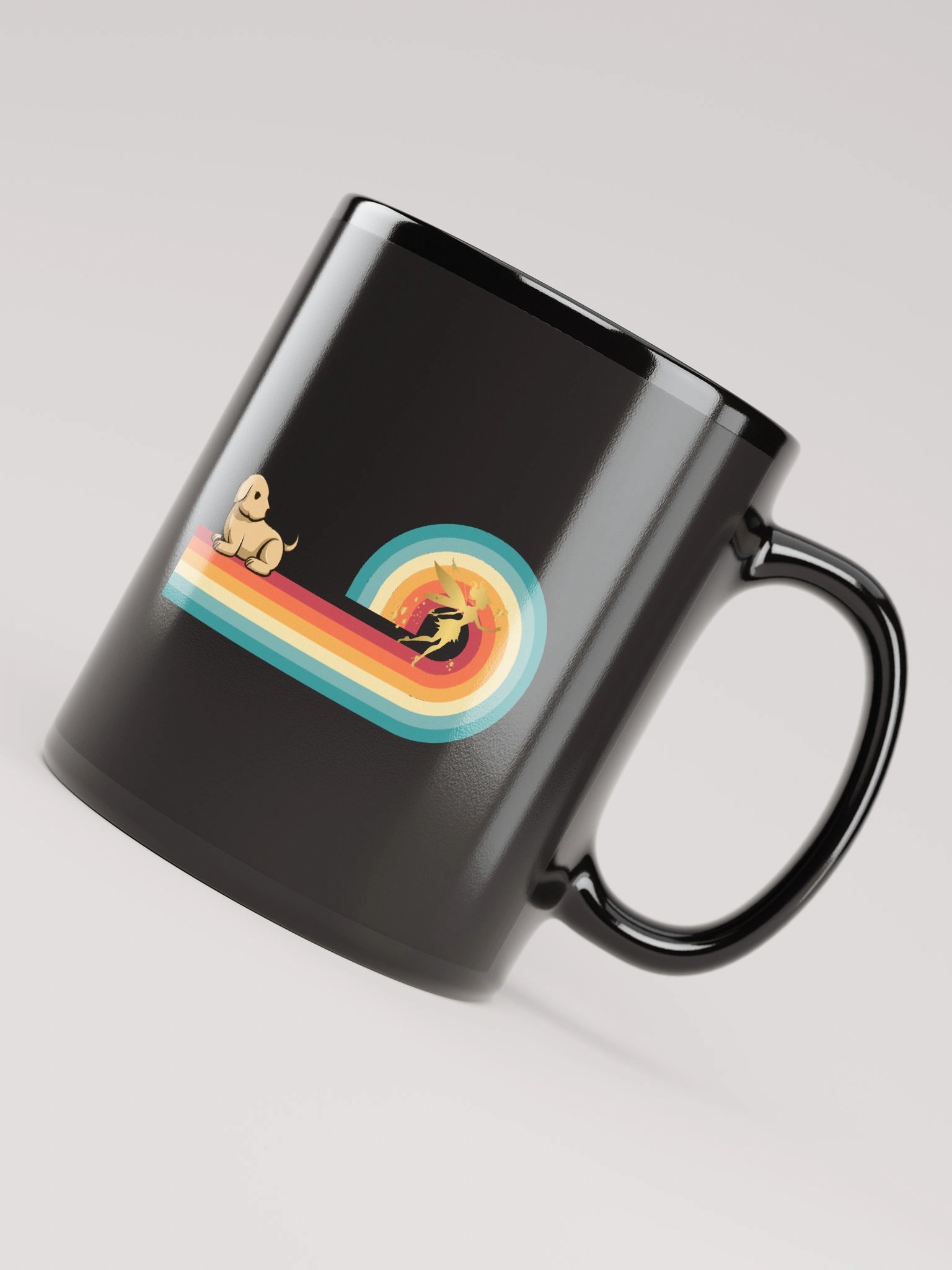 Whimsical Waves Black Glossy Mug product image (7)