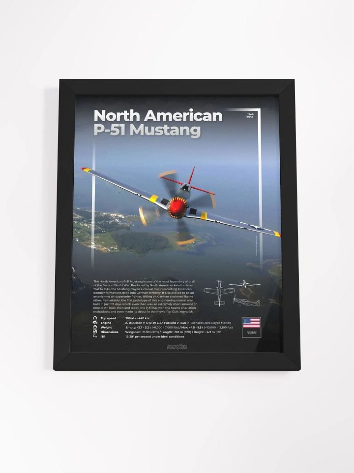 North American P-51 Mustang Aviation Spec Poster product image (2)