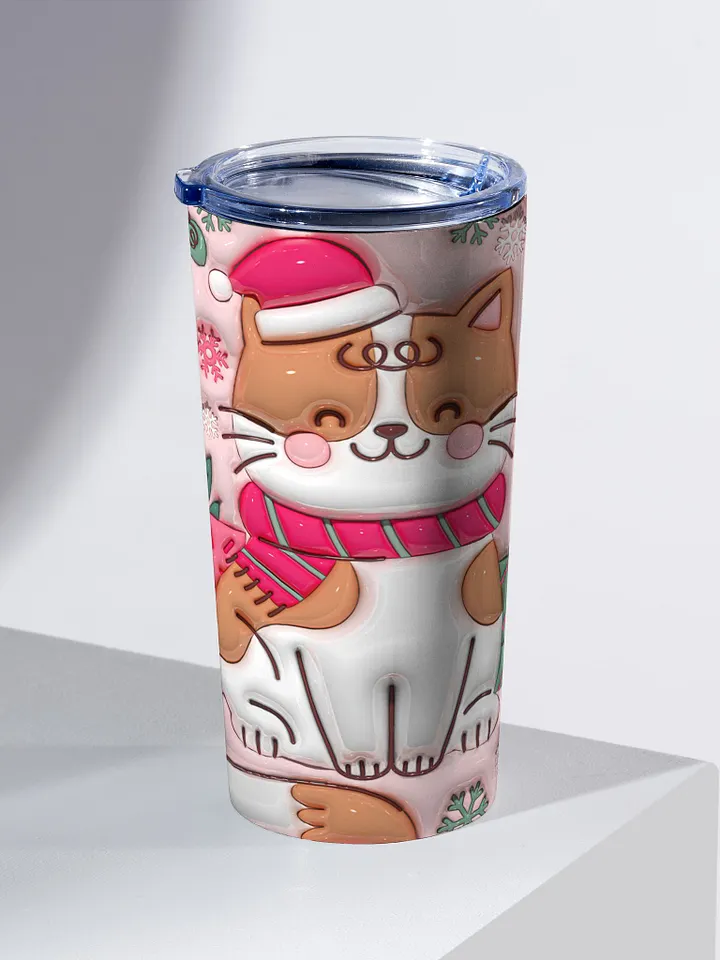 Meow Holiday Christmas Stainless Steel Tumbler product image (2)