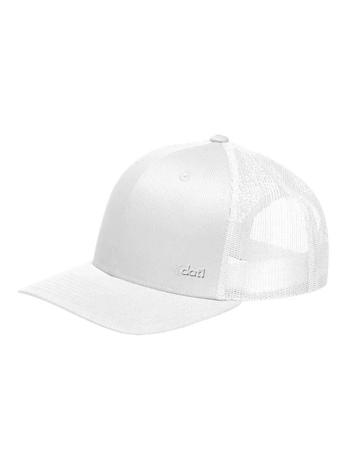 [DJDAT1] Signature Logo Embroidered Trucker Hat (SMALL white logo) product image (2)
