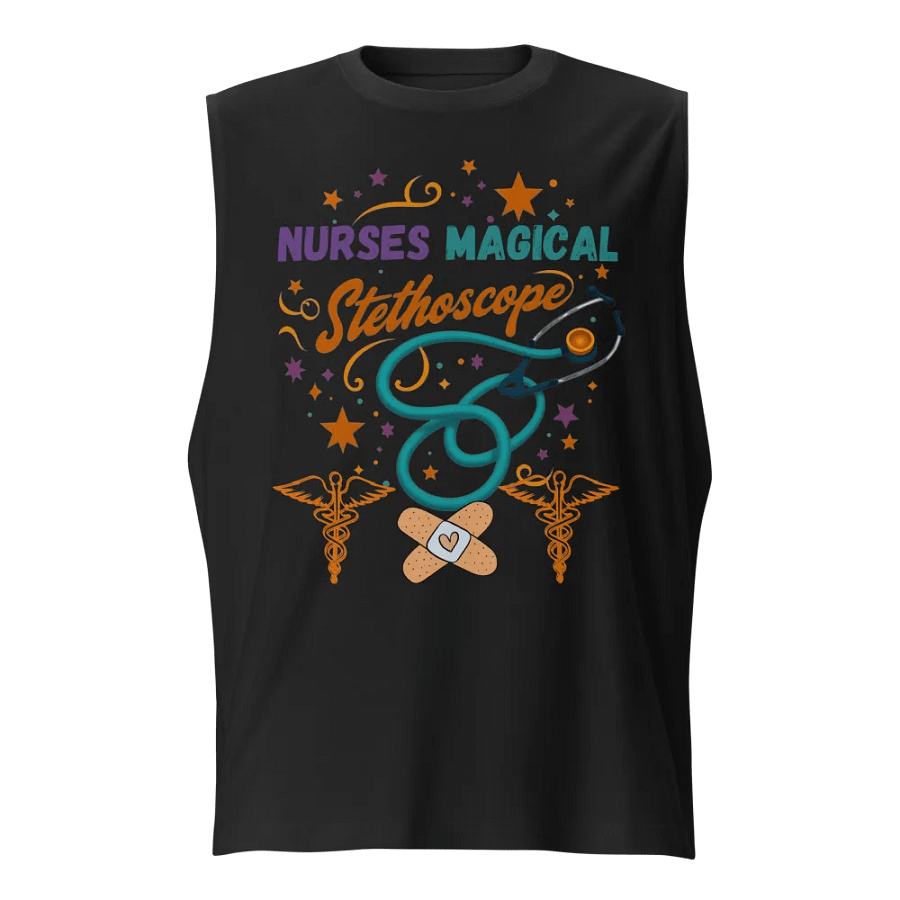 Nurse's Magical Stethoscope Muscle Tank product image (1)