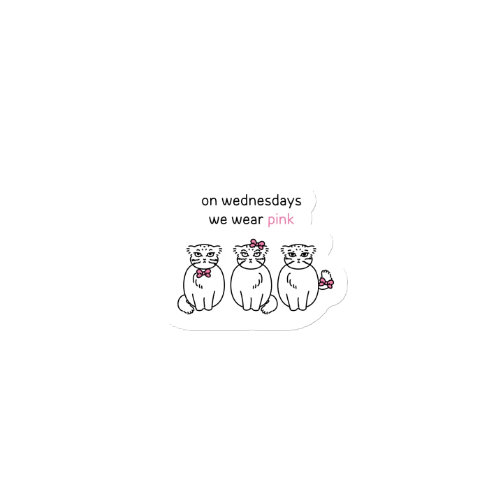 Pink Wednesdays Manul - Magnet product image (1)