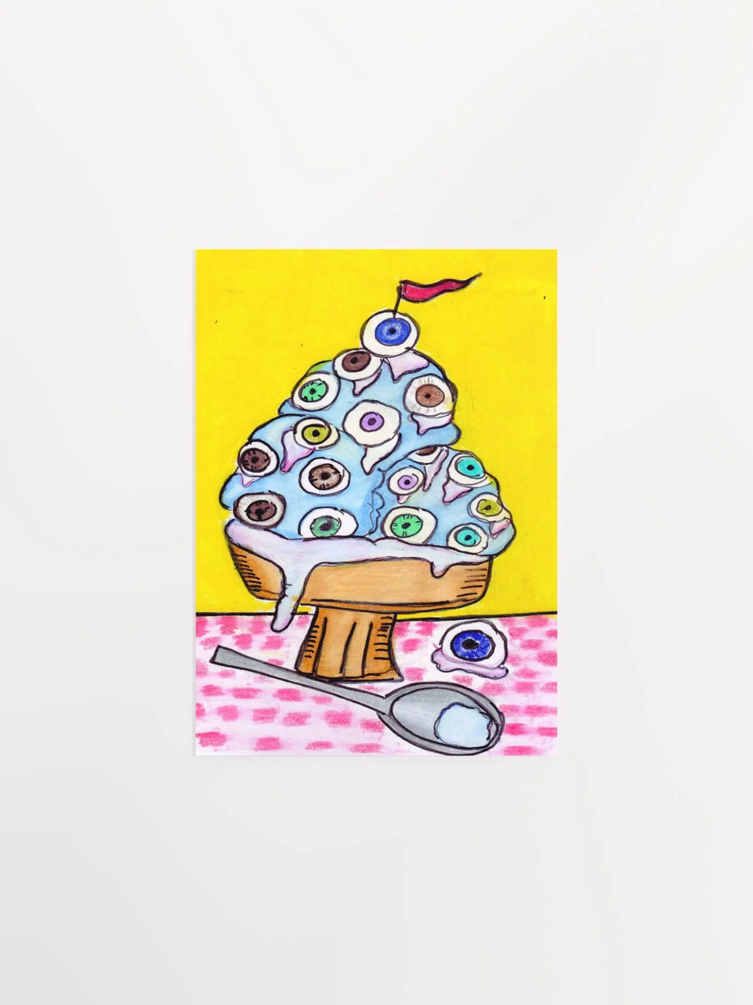 Eyeball Ice Cream Print product image (1)
