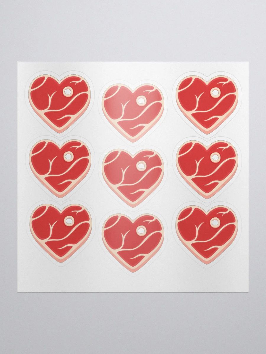 Mini Steak Heart Stickers product image (1)