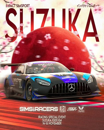 Next Up!⏭️

> iRacing Special Event
> Suzuka 1000km
> Suzuka Circuit, Japan
> GT3 Class
> 14-16 November

Let's do it 💪🏼💥

@s...