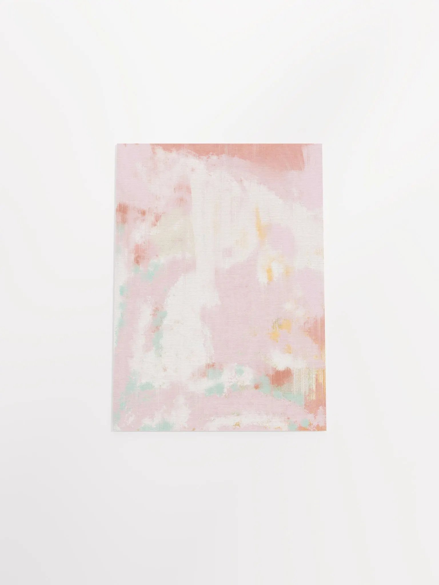 Abstract Print Pink and White Unframed Print Blush Pink Wall Art Poster product image (7)
