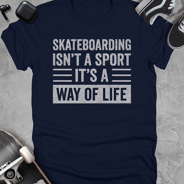 Skateboarding isn't a sport, Unisex t-shirt product image (3)