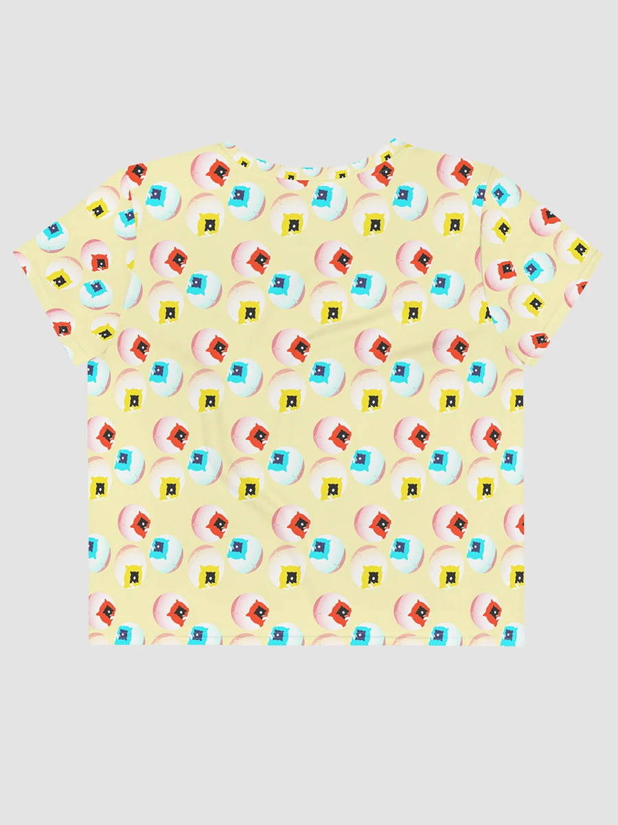 AIBALL All-Over Print Crop Tee (Yellow) product image (2)