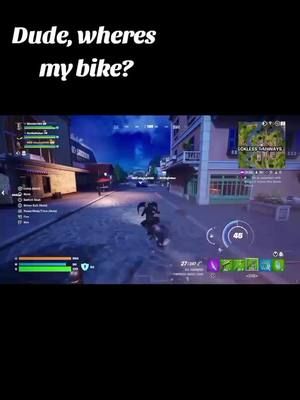 Messing around in Fortnite, kinda surprised my bike just went poooooof. #fortnite #fortniteclips #fortnitememes #fyp #throwbackthursday #fortnitebr #gamer #memes 
