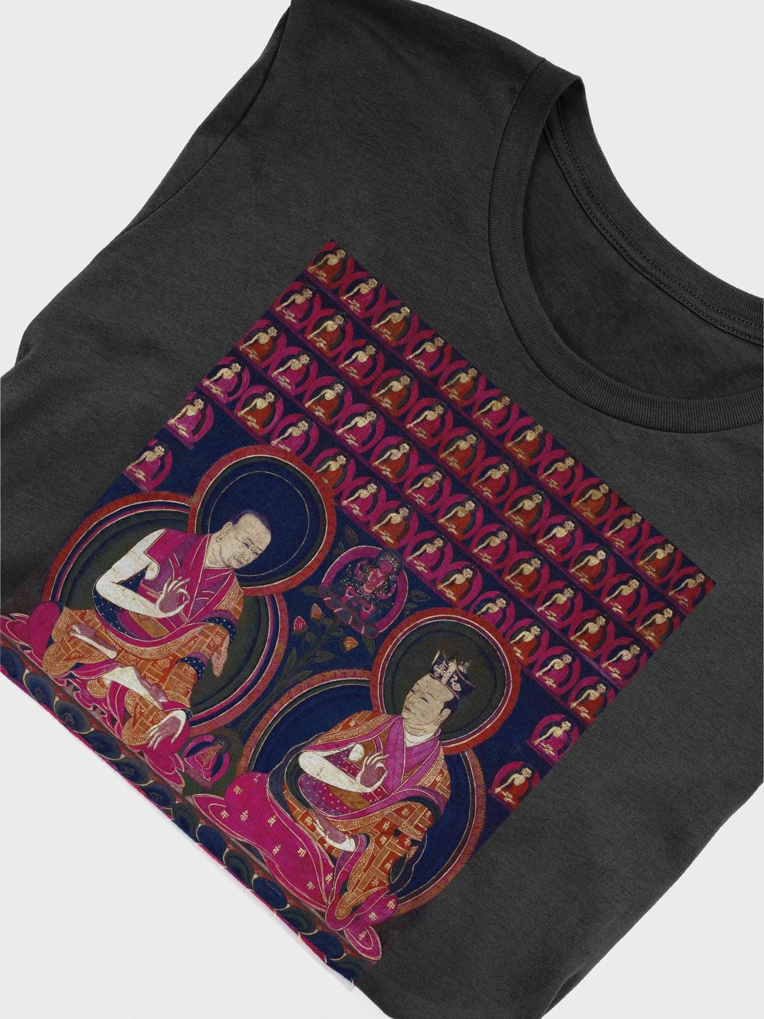 Mikyo Dorje and Sangye Nyenpa Traditional Buddhist Thangka Art Unisex T-Shirt product image (5)