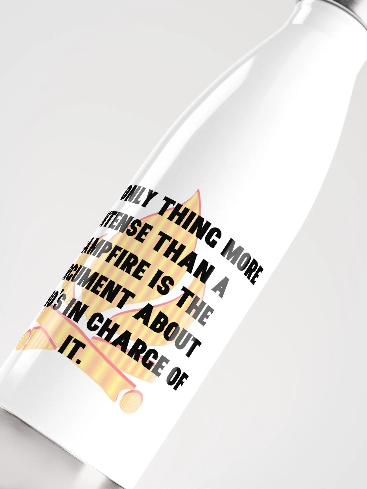 Campfire Message Stainless Steel Water Bottle product image (5)