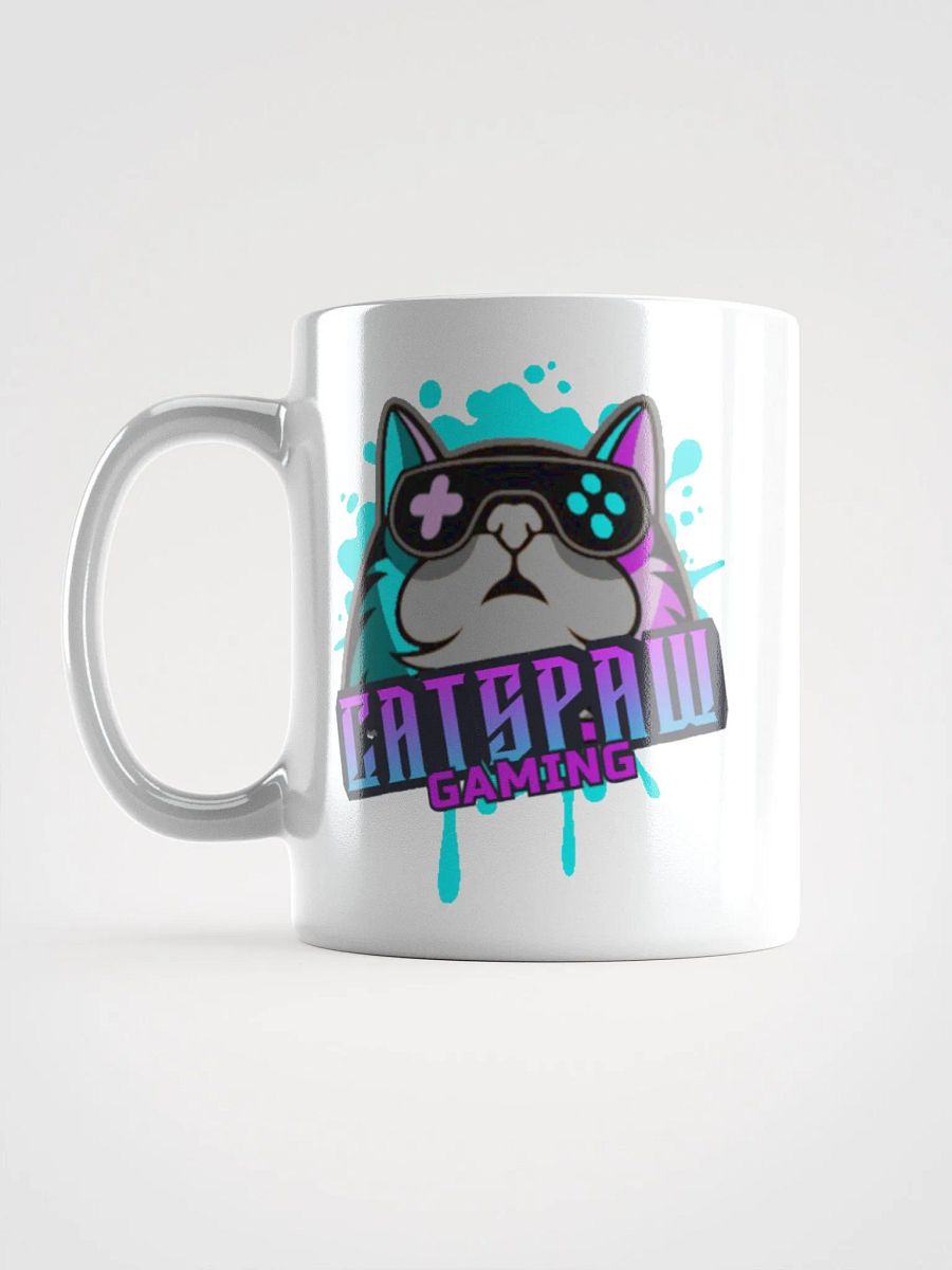 CatsPaw Gaming Logo White Glossy Mug 11 oz product image (4)