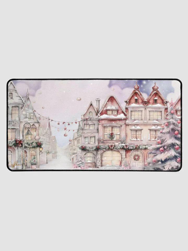 A Pink Christmas: The Night Before Christmas Desk Mat | Transform Your Workspace with Holiday Charm product image (1)
