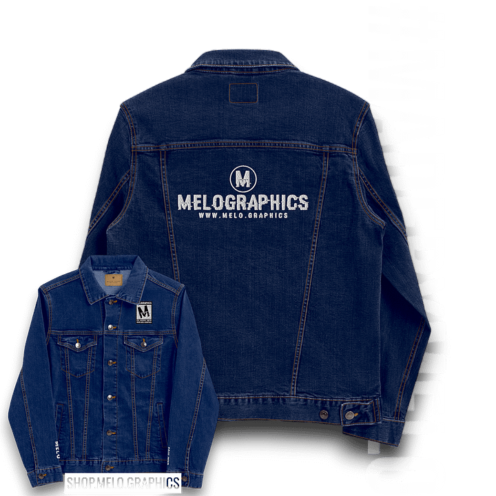 Rated M: White Stitched - Denim Jacket | #MadeByMELO product image (1)