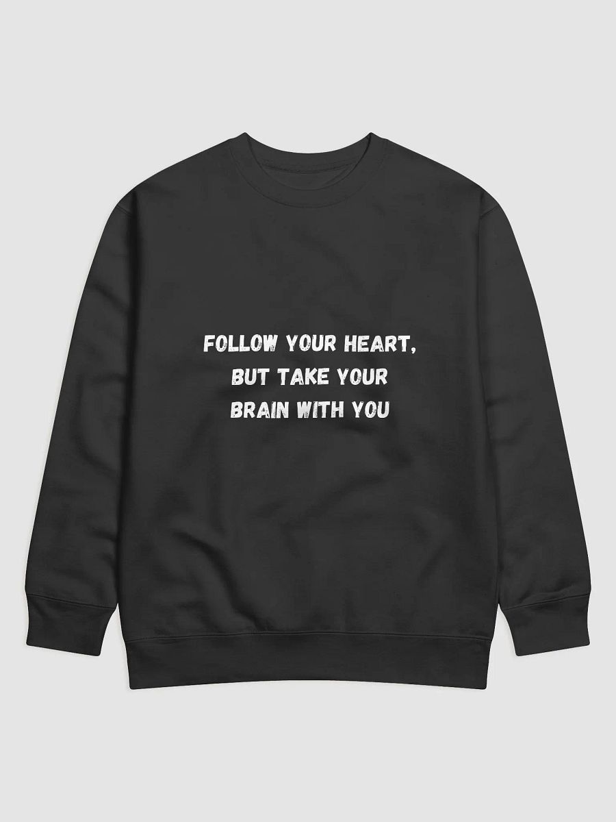 Follow Your Heart, but Take Your Brain with You - Inspirational Back to School Sweatshirts product image (1)