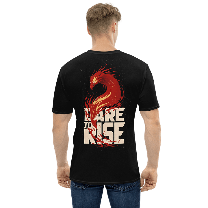 Dare To Rise - Men's Tee - Dual Print (Back and Pocket Front) product image (1)