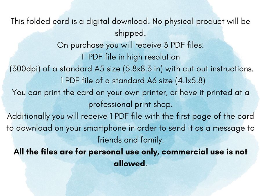 Foldable Christmas card, hand drawn, grey, black, red product image (5)